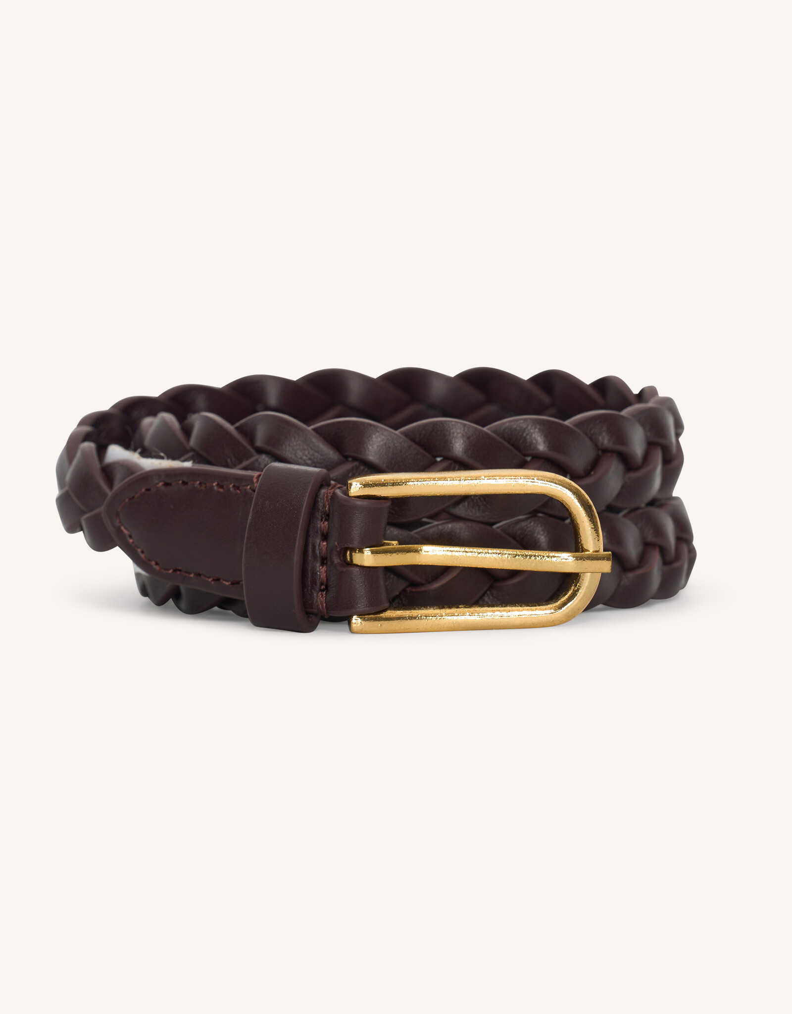By-bar luna braided belt chocolate