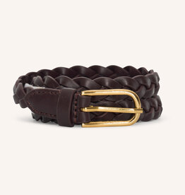 By-bar luna braided belt chocolate