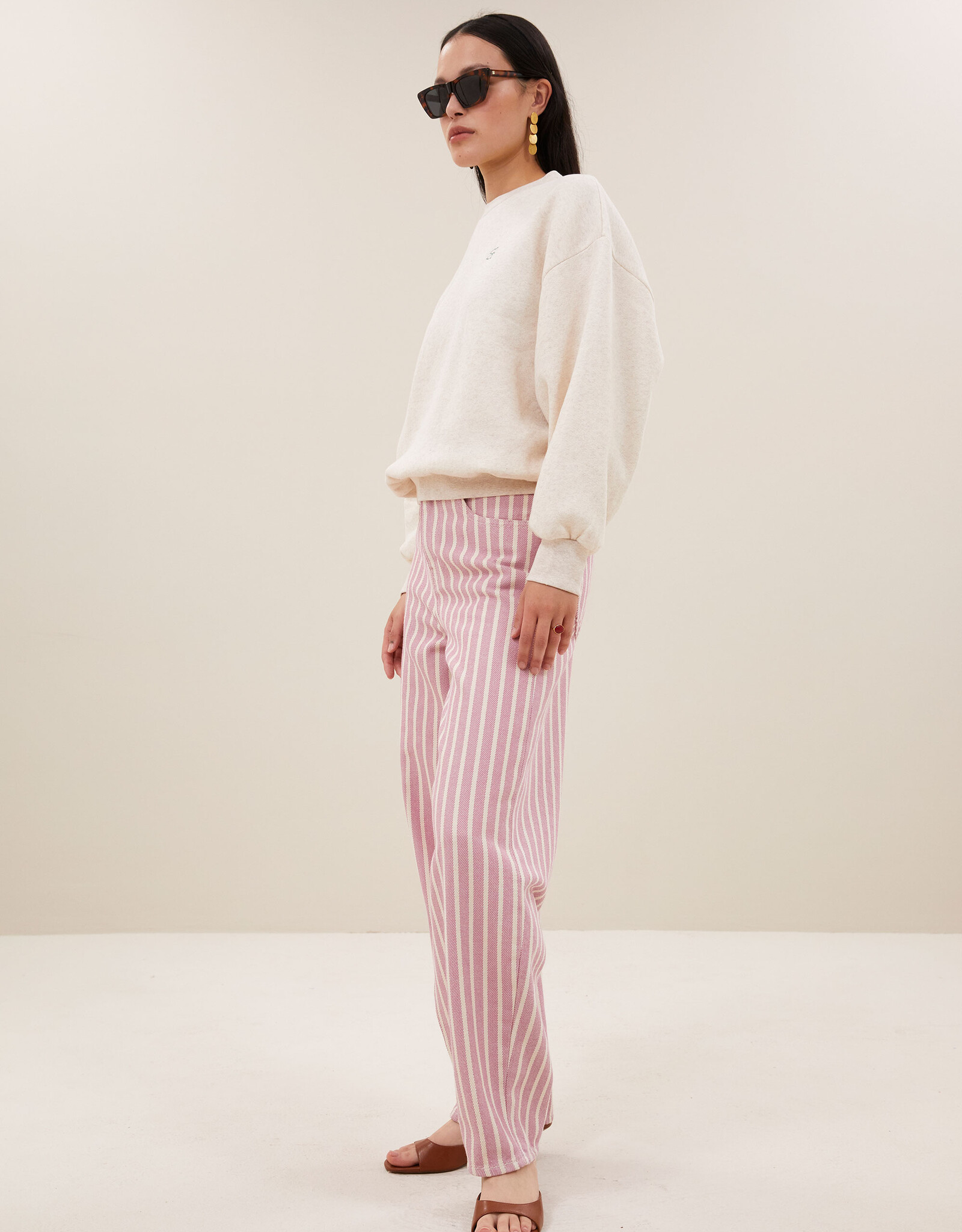 By-bar bibi melange lucky everyday sweater oyster melee