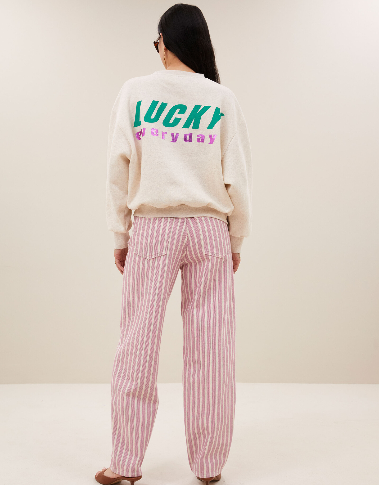 By-bar bibi melange lucky everyday sweater oyster melee