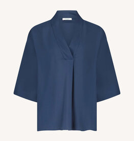 By-bar owen viscose blouse winter blue
