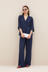 By-bar owen viscose blouse winter blue