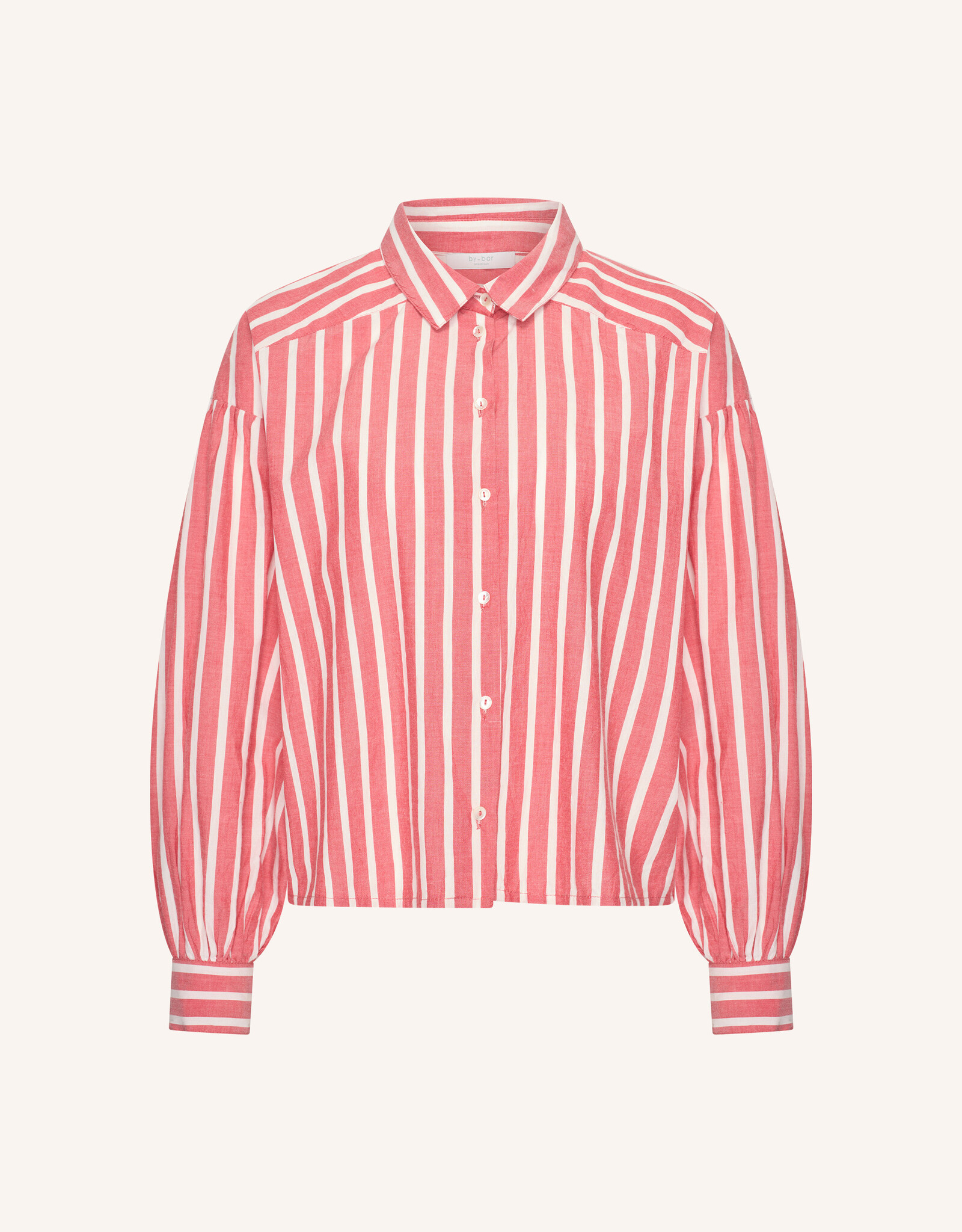 By-bar sarah short stripe blouse red stripe