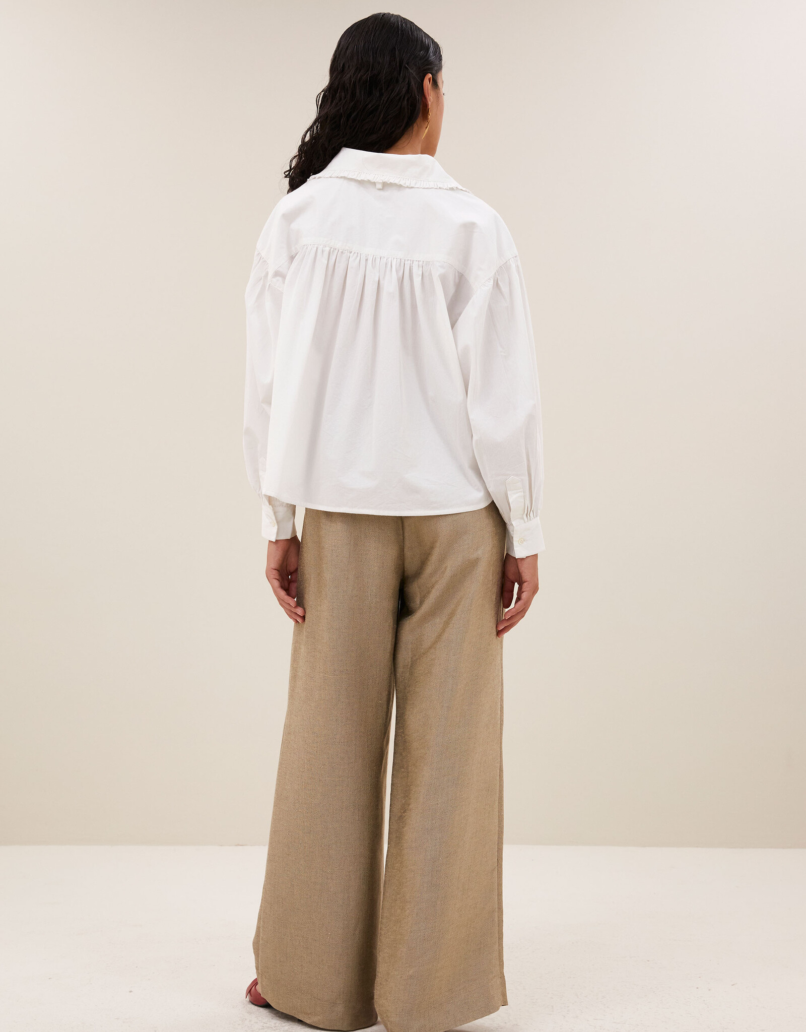 By-bar semmy poplin blouse white