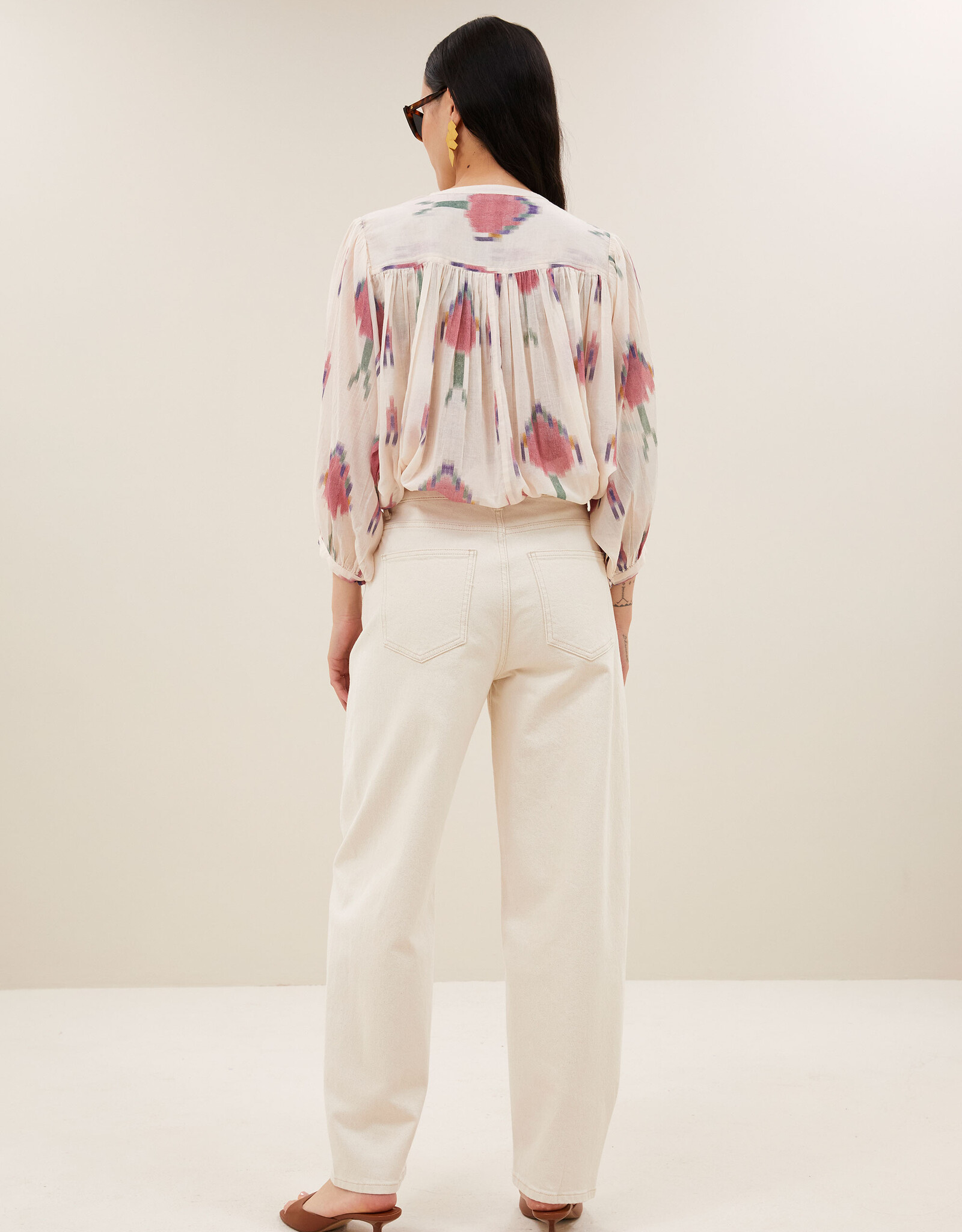 By-bar becky ikat blouse spring ikat