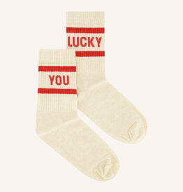 By-bar lucky oyster socks poppy red