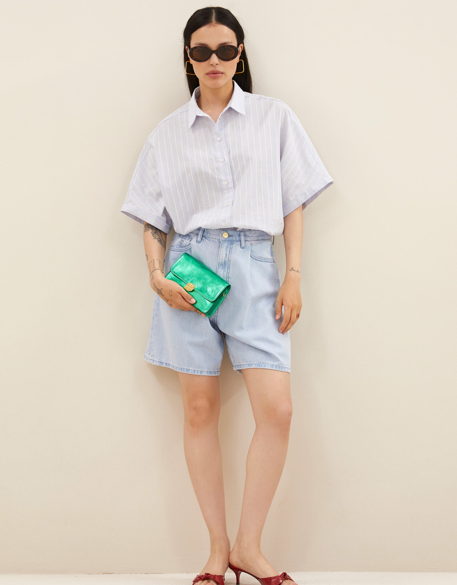 By-bar elisa denim shorts light denim