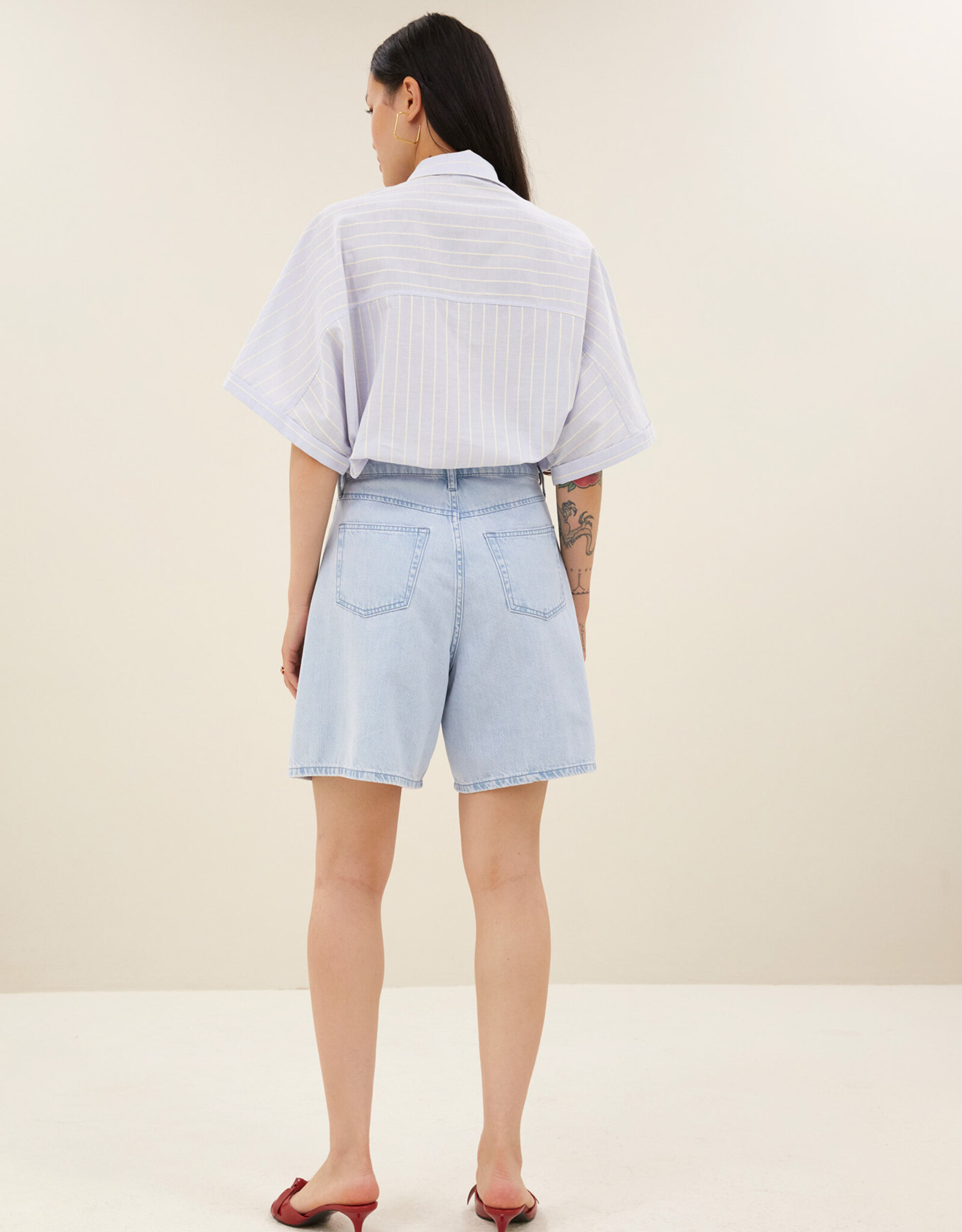 By-bar elisa denim shorts light denim