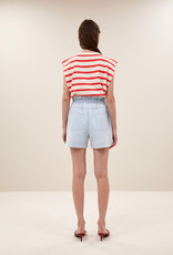 By-bar leon bleached denim short bleached denim