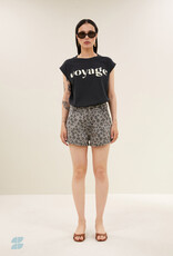 By-bar june grey cheetah shorts grey cheetah