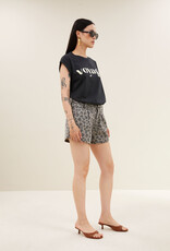 By-bar june grey cheetah shorts grey cheetah