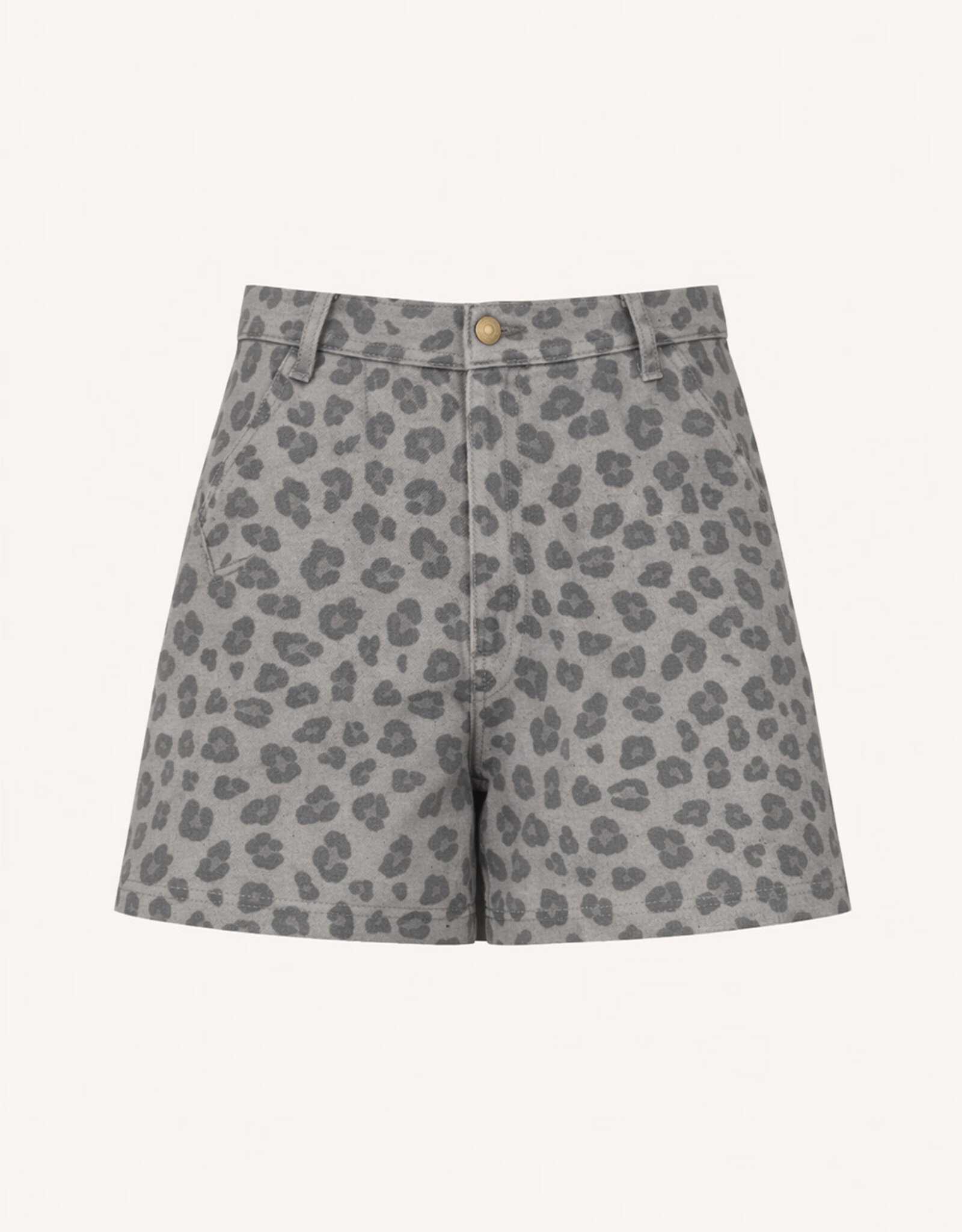 By-bar june grey cheetah shorts grey cheetah