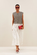 By-bar nori melange gilet charcoal melee