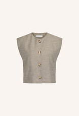 By-bar nori melange gilet charcoal melee