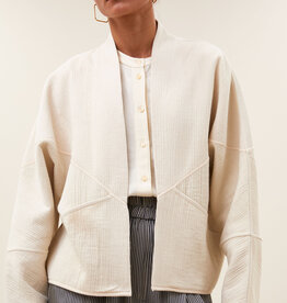 By-bar flora cotton jacket light chalk