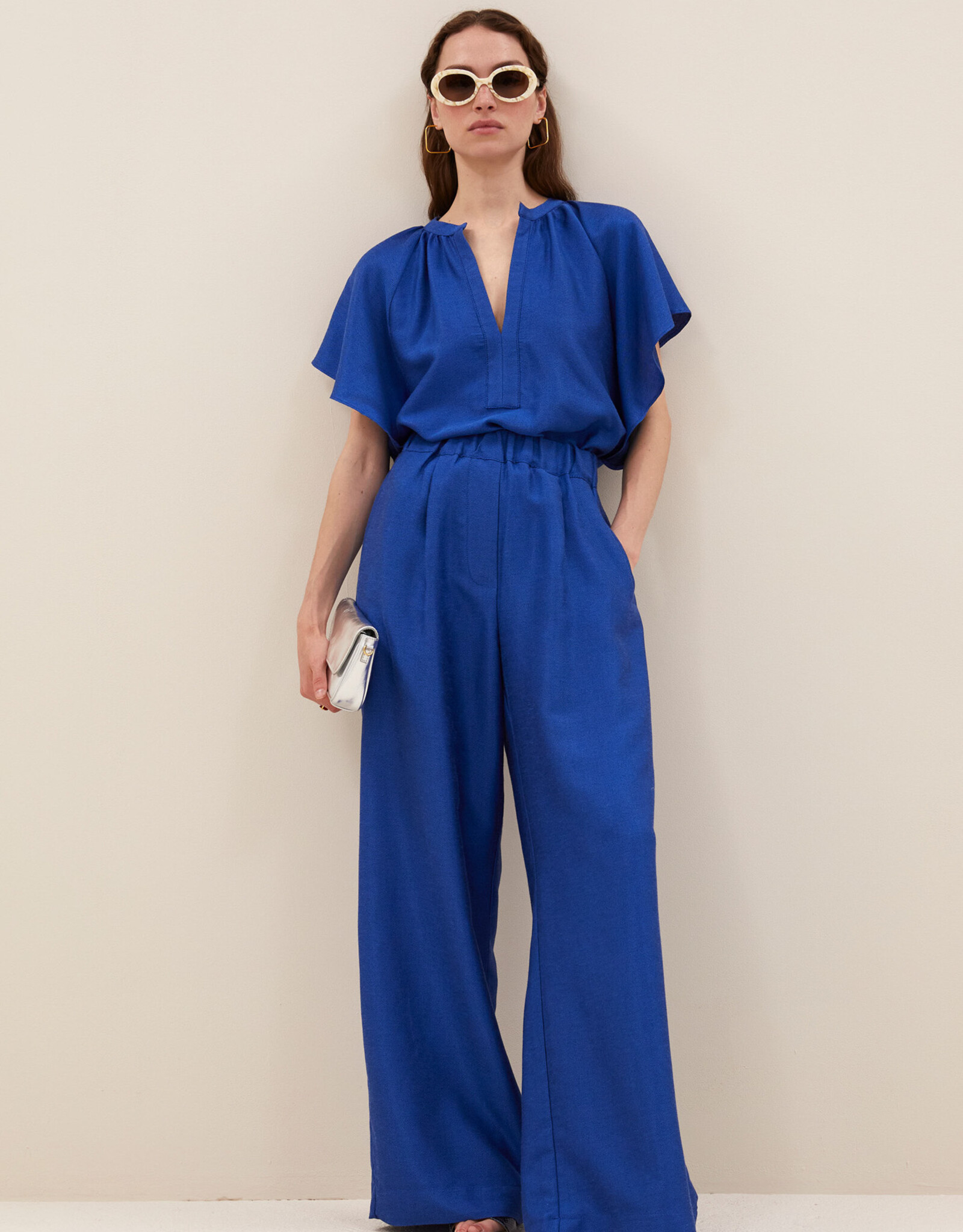 By-bar celin gloss pants kingsblue