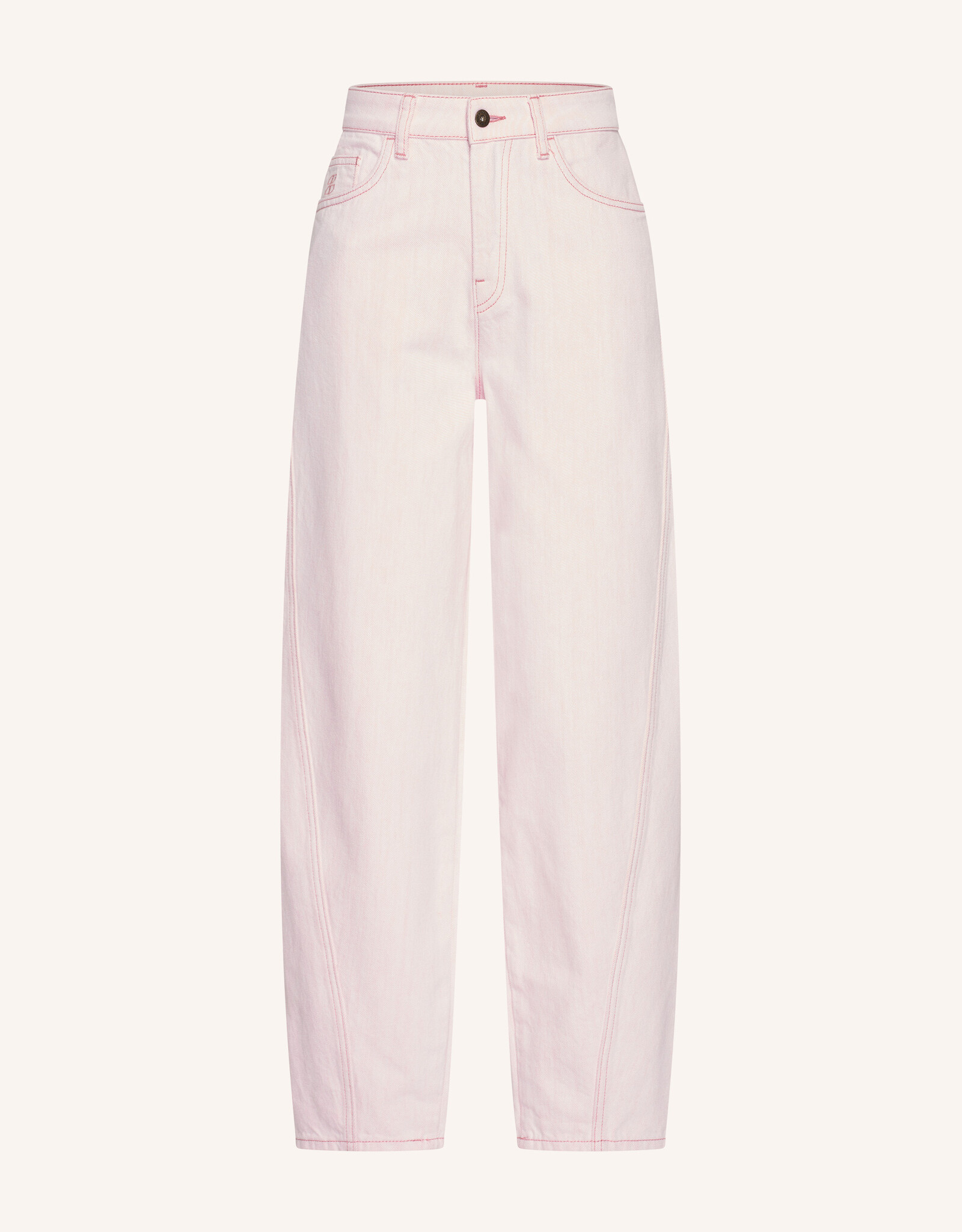 By-bar begum slub jeans light pink