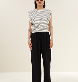 By-bar benji viscose pants jet black