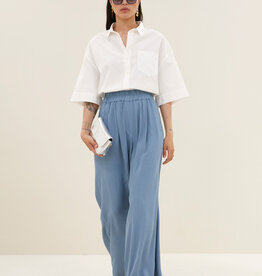 By-bar benji viscose pants blue stone