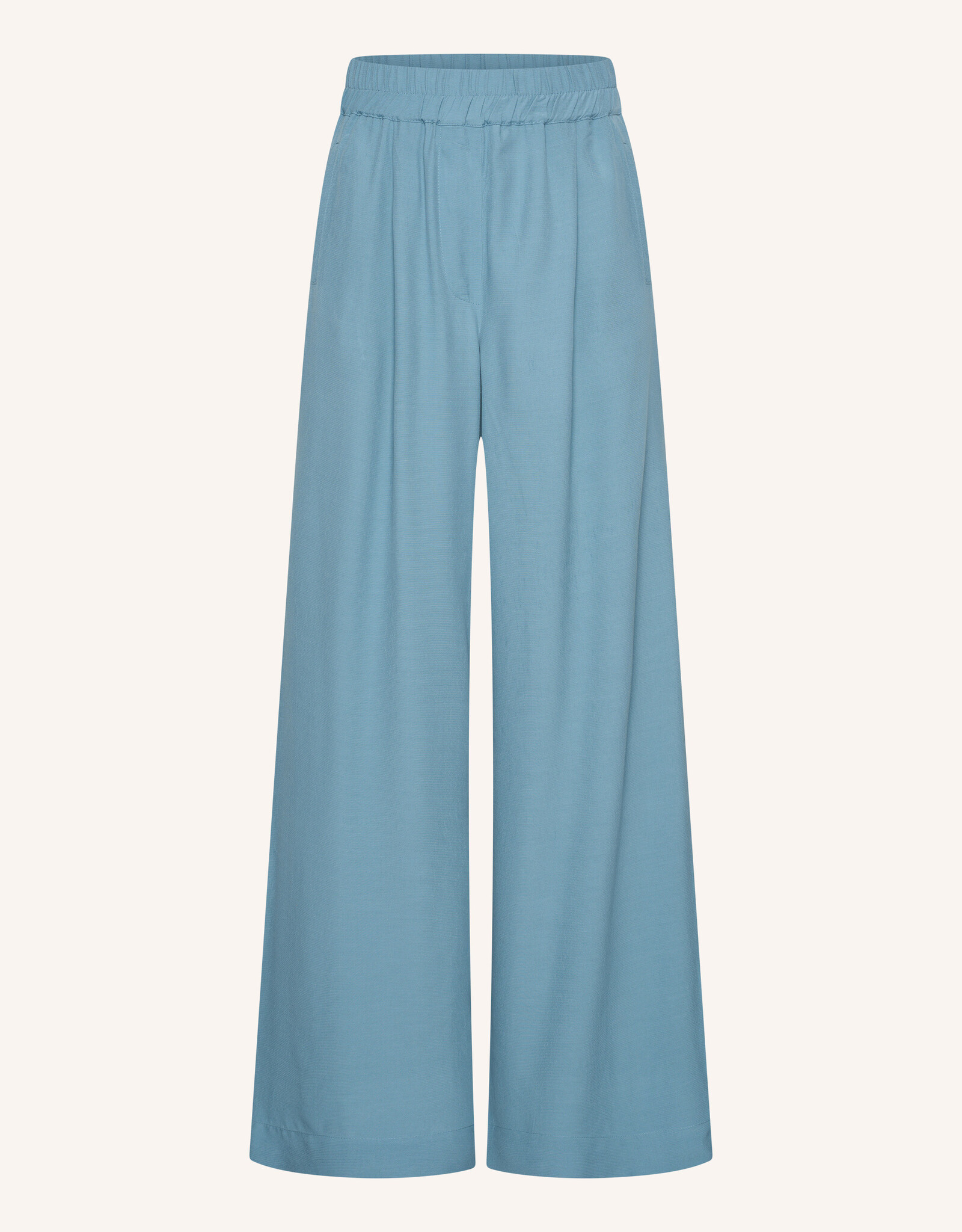 By-bar benji viscose pants blue stone