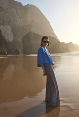 By-bar benji melange stripe pants iced coffee stripe