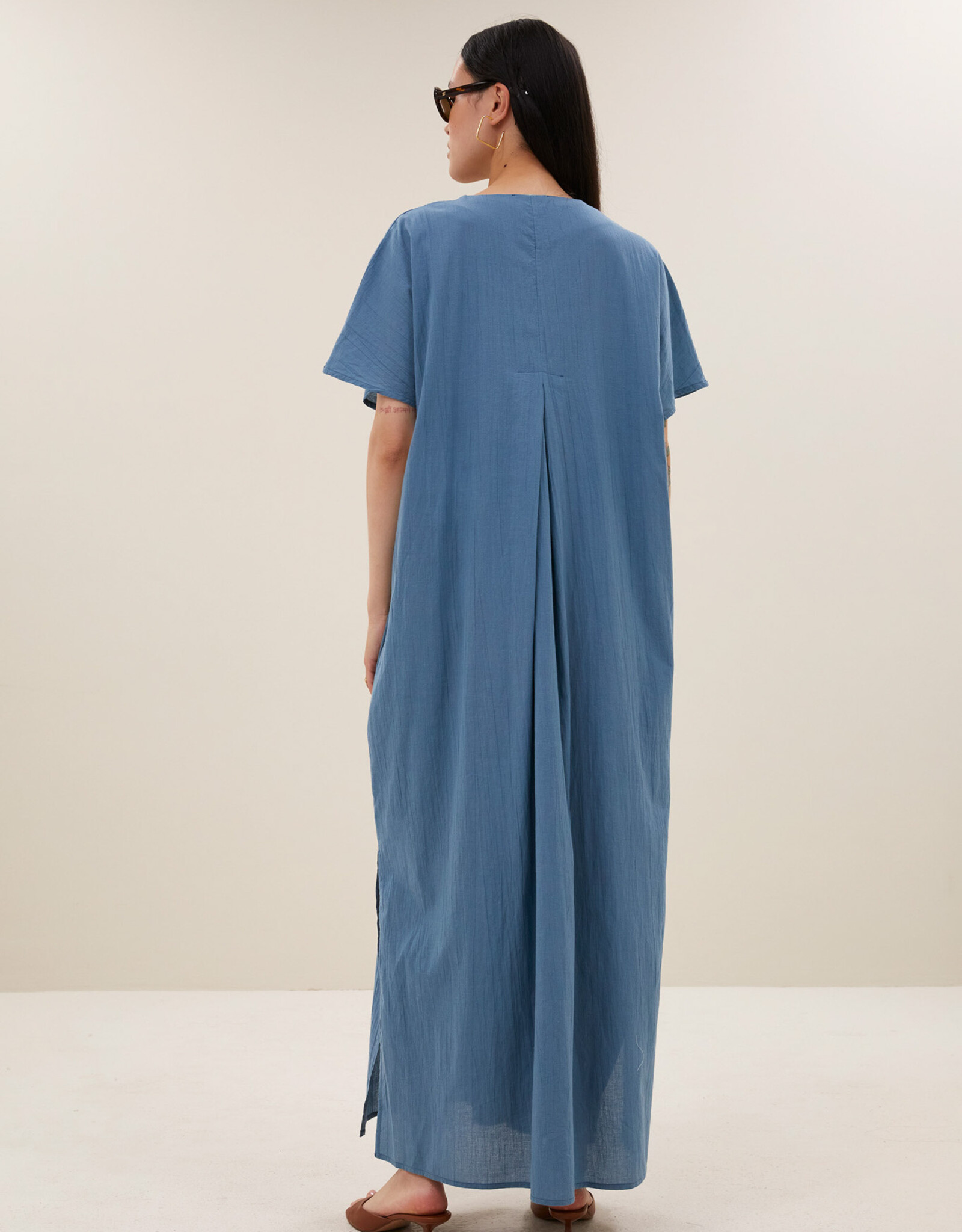 By-bar bali dress stone blue