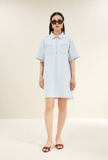 By-bar philipe bleached denim dress bleached denim