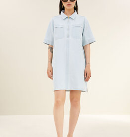 By-bar philipe bleached denim dress bleached denim
