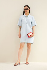 By-bar philipe bleached denim dress bleached denim