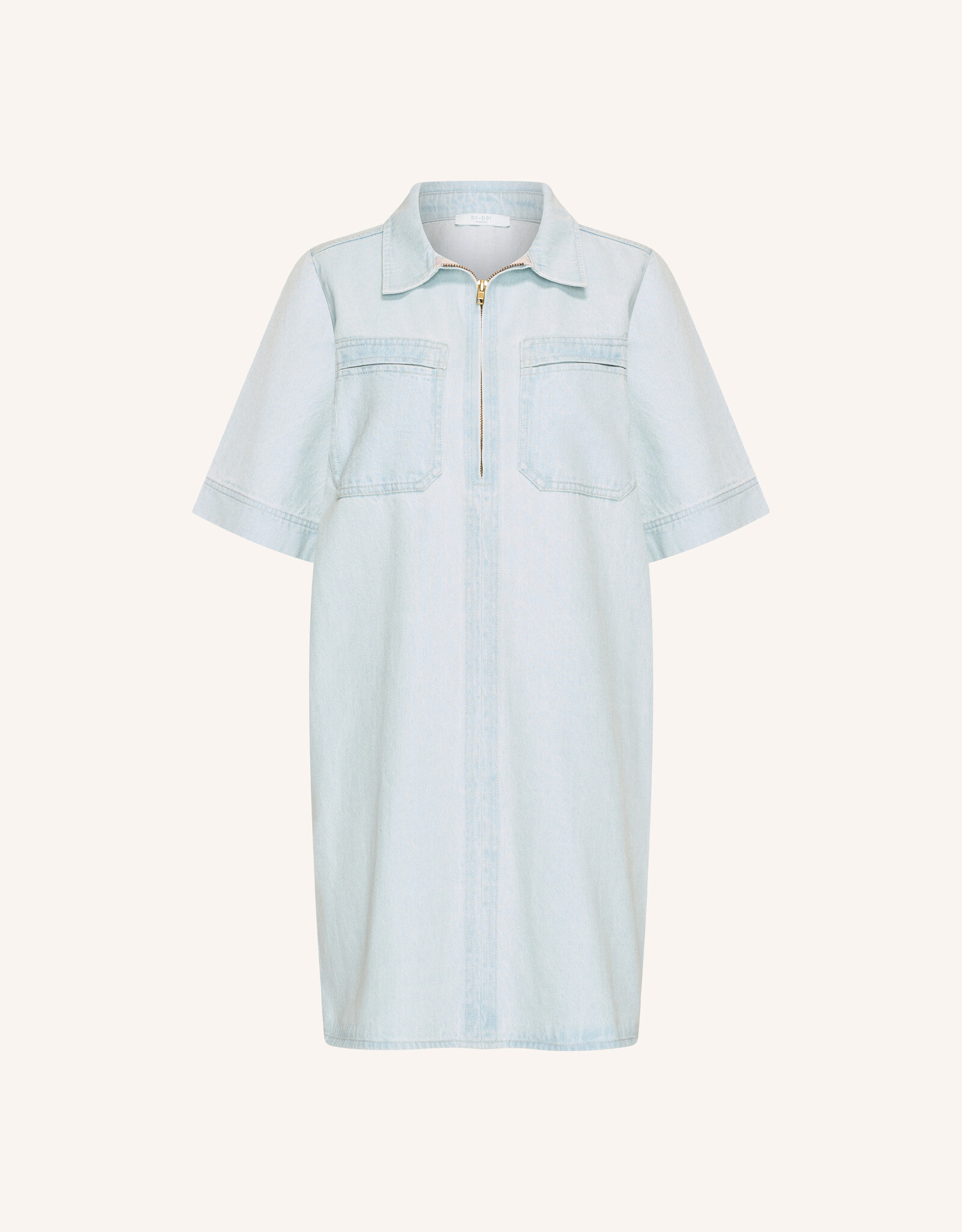 By-bar philipe bleached denim dress bleached denim