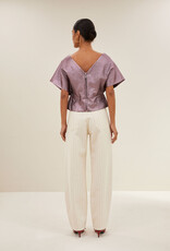 By-bar simone metallic top dusty lilac