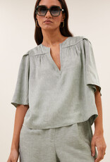 By-bar blake gloss blouse light mint