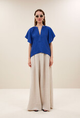 By-bar vina gloss blouse kingsblue