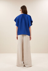 By-bar vina gloss blouse kingsblue