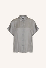 By-bar barley silky stripe blouse jet black stripe