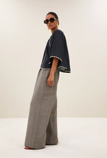 By-bar emmi embroidery blouse charcoal