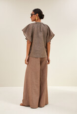 By-bar vina lurex blouse iced coffee