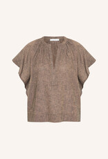 By-bar vina lurex blouse iced coffee