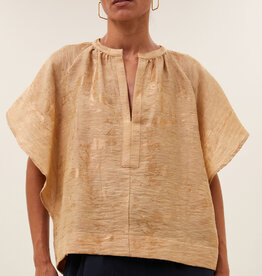 By-bar vina jacquard blouse desert