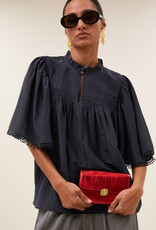 By-bar sanne silk blouse charcoal