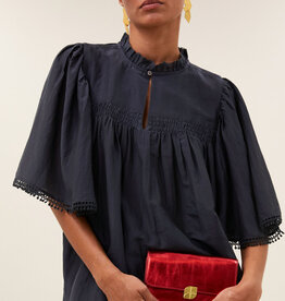 By-bar sanne silk blouse charcoal