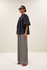 By-bar sanne silk blouse charcoal