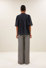 By-bar sanne silk blouse charcoal