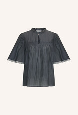 By-bar sanne silk blouse charcoal