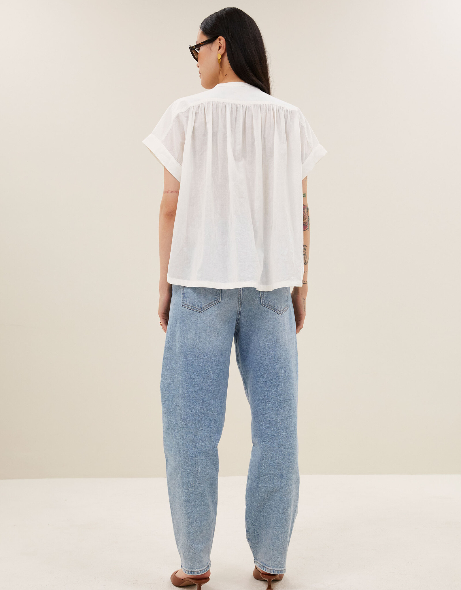 By-bar ally blouse off white