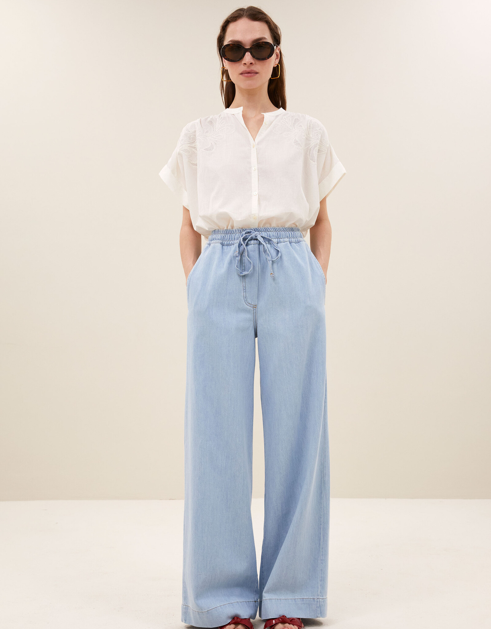 By-bar ally blouse off white