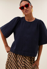 By-bar olivia twill blouse captain blue