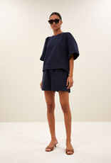 By-bar olivia twill blouse captain blue