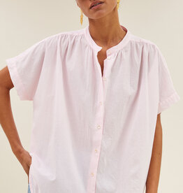 By-bar minte pinstripe blouse pink pin stripe