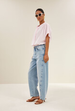 By-bar minte pinstripe blouse pink pin stripe